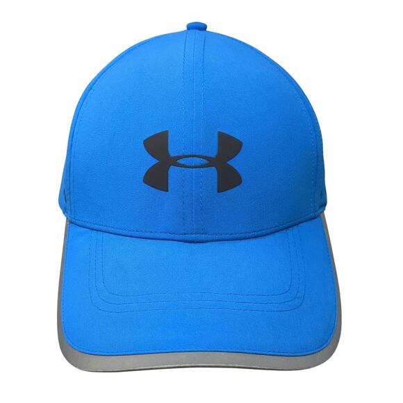 Under Armour Cold Black Strapback Baseball Cap Blue One Size Adjustable 6 Panel - Picture 1 of 11